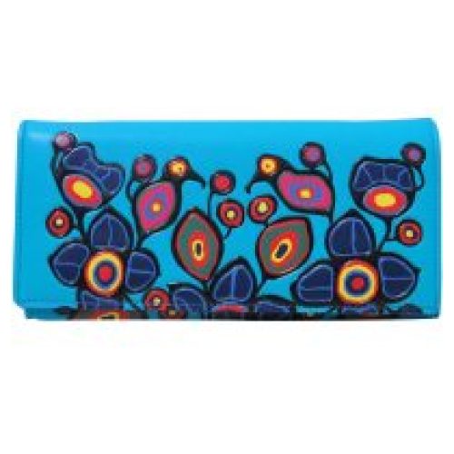 Norval Morrisseau Flowers and Birds Wallet